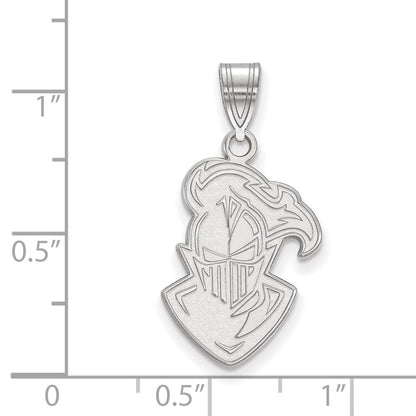 10K Weißgold Logoart Furman University Paladin Groß Anhänger