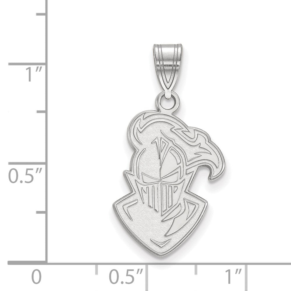 Sterlingsilber Rhodiniert Logoart Furman University Paladin Groß Anhänger