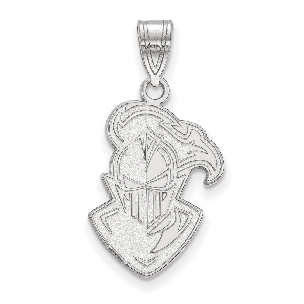 Sterlingsilber Rhodiniert Logoart Furman University Paladin Groß Anhänger