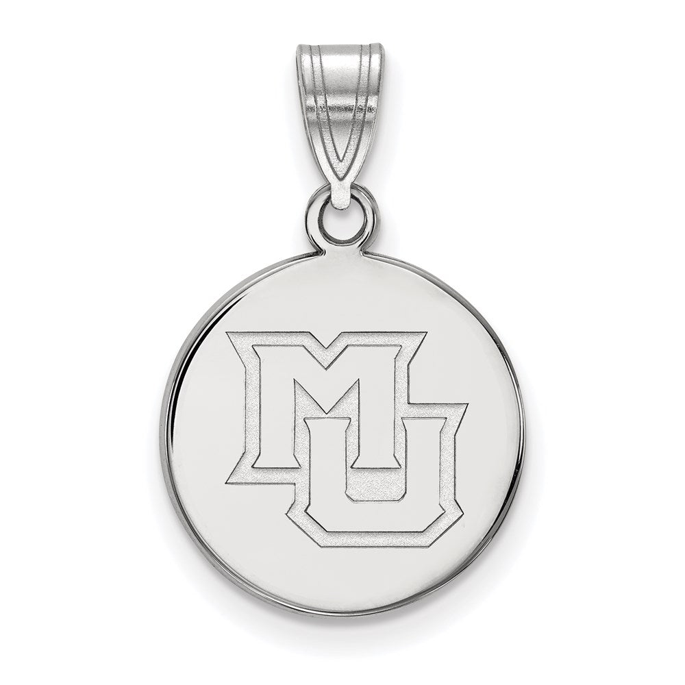 Sterlingsilber Rhodiniert Logoart Marquette University M U Mittel Plättchen Anhänger