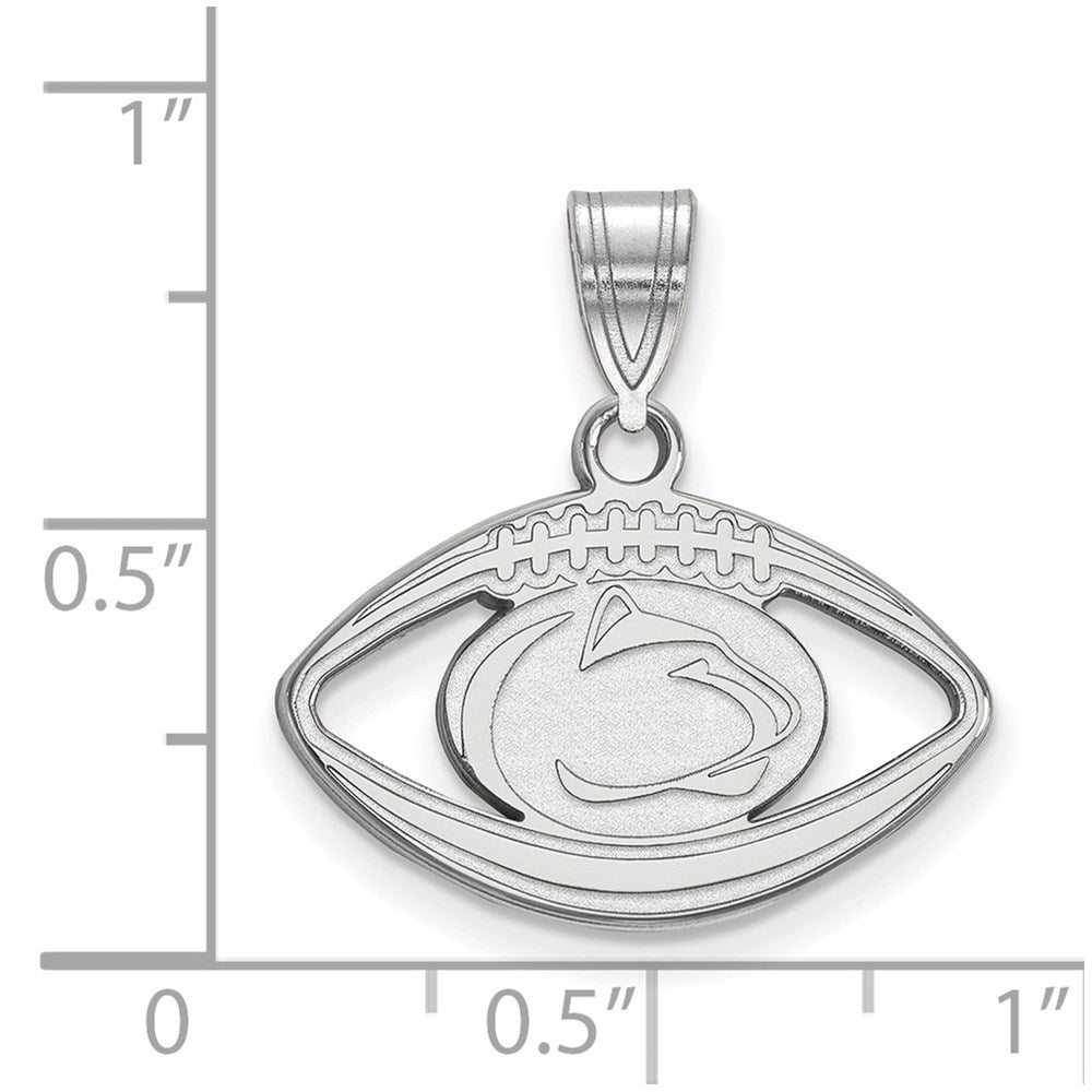 Sterlingsilber Rhodiniert Logoart Penn State University Löwe Football Anhänger