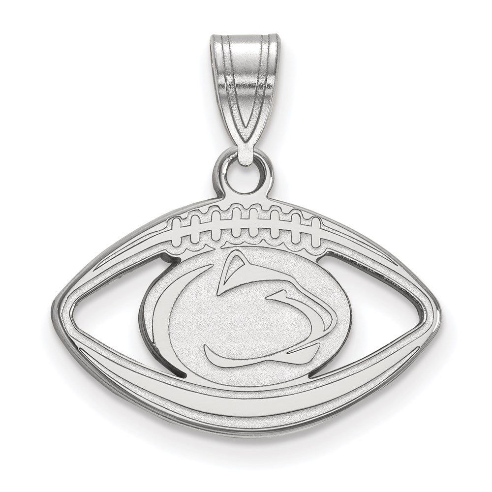 Sterlingsilber Rhodiniert Logoart Penn State University Löwe Football Anhänger