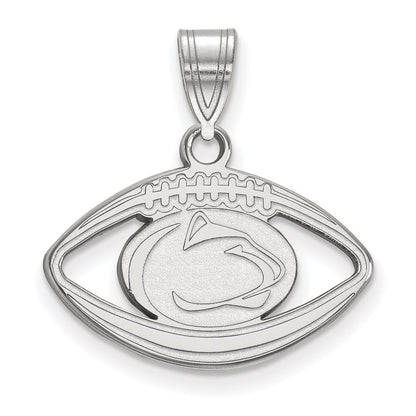 Sterlingsilber Rhodiniert Logoart Penn State University Löwe Football Anhänger