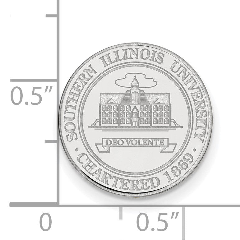 14K Weißgold Logoart Southern Illinois University Wappen Anstecknadel