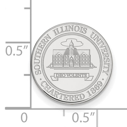 14K Weißgold Logoart Southern Illinois University Wappen Anstecknadel