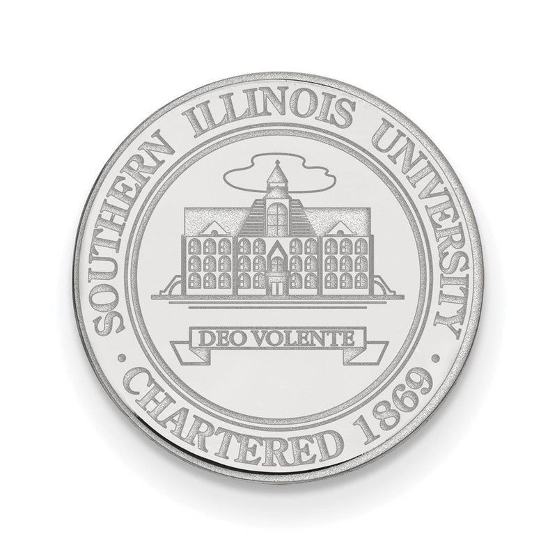 Sterlingsilber Rhodiniert Logoart Southern Illinois Universität. Wappen Anstecknadel