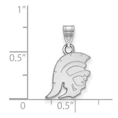 10K Weißgold University Of Southern California Trojan Klein Anhänger