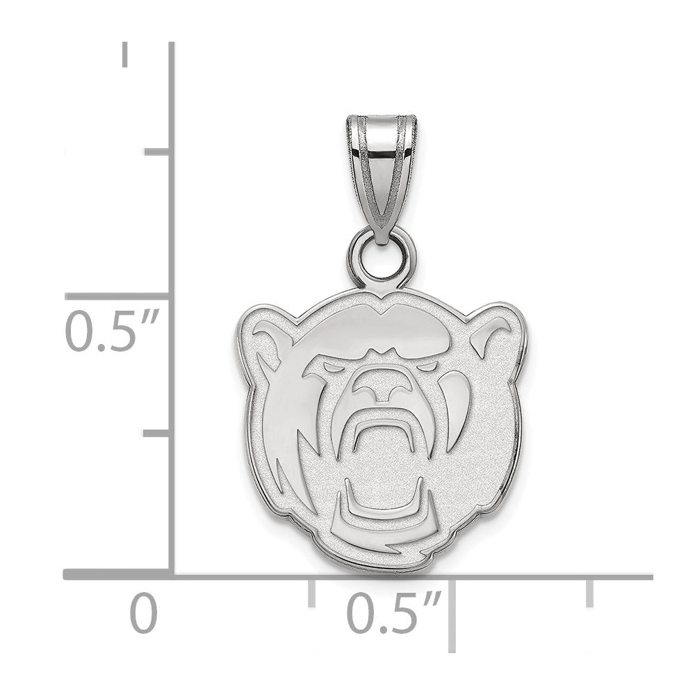 14K Weißgold Logoart Baylor University Klein Anhänger