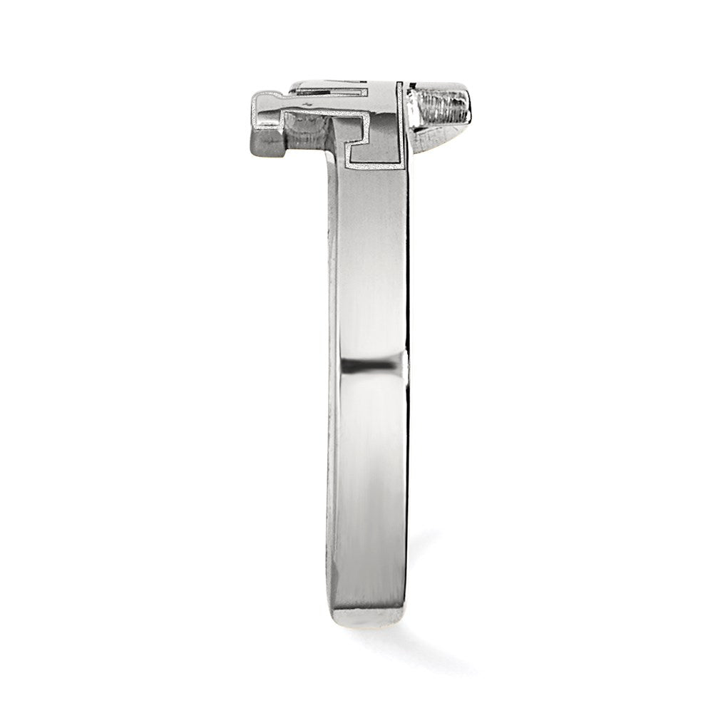 Sterlingsilber Rhodiniert Logoart Georgia Institut Of Technologie G T Zehenring