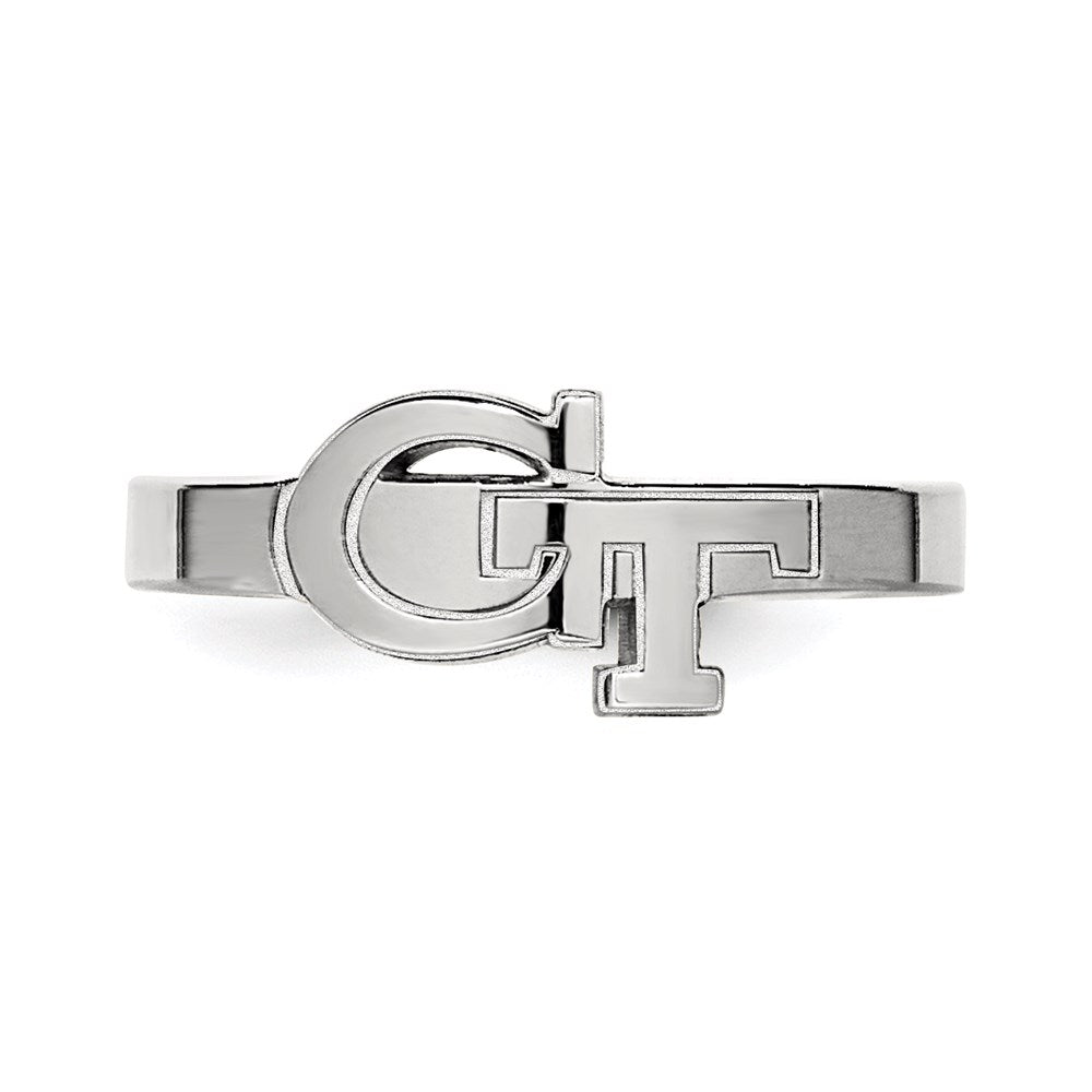 Sterlingsilber Rhodiniert Logoart Georgia Institut Of Technologie G T Zehenring