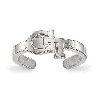 Sterlingsilber Rhodiniert Logoart Georgia Institut Of Technologie G T Zehenring