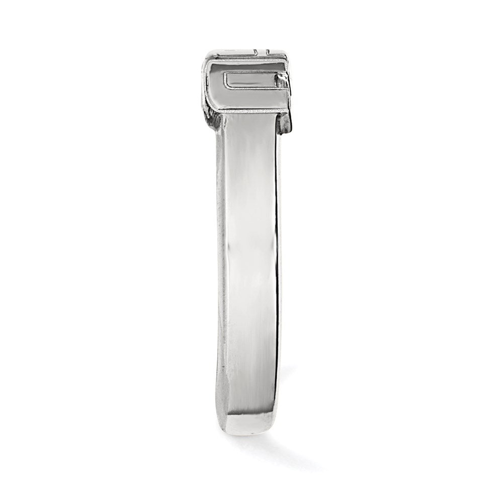 Sterlingsilber Rhodiniert Logoart Louisiana State University L S U Zehenring