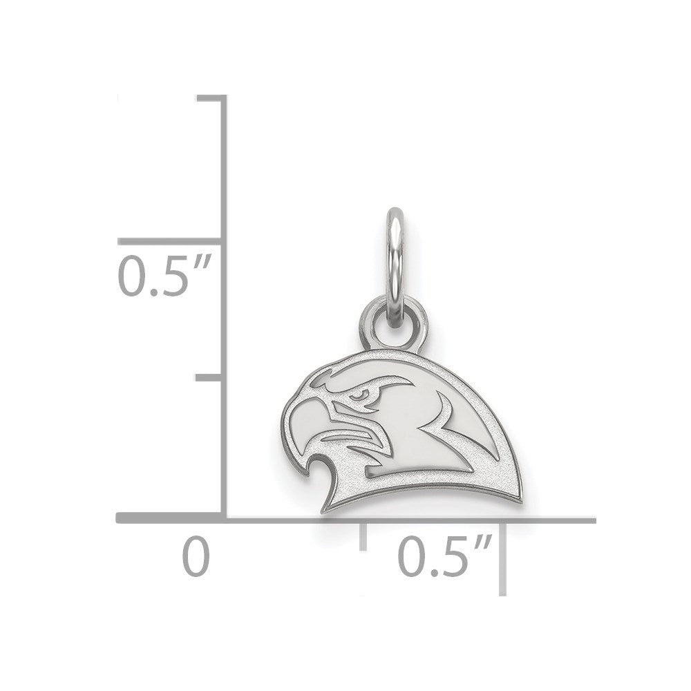 Sterlingsilber Rhodiniert Logoart Miami University Ohio Redhawk Extra Klein Anhänger