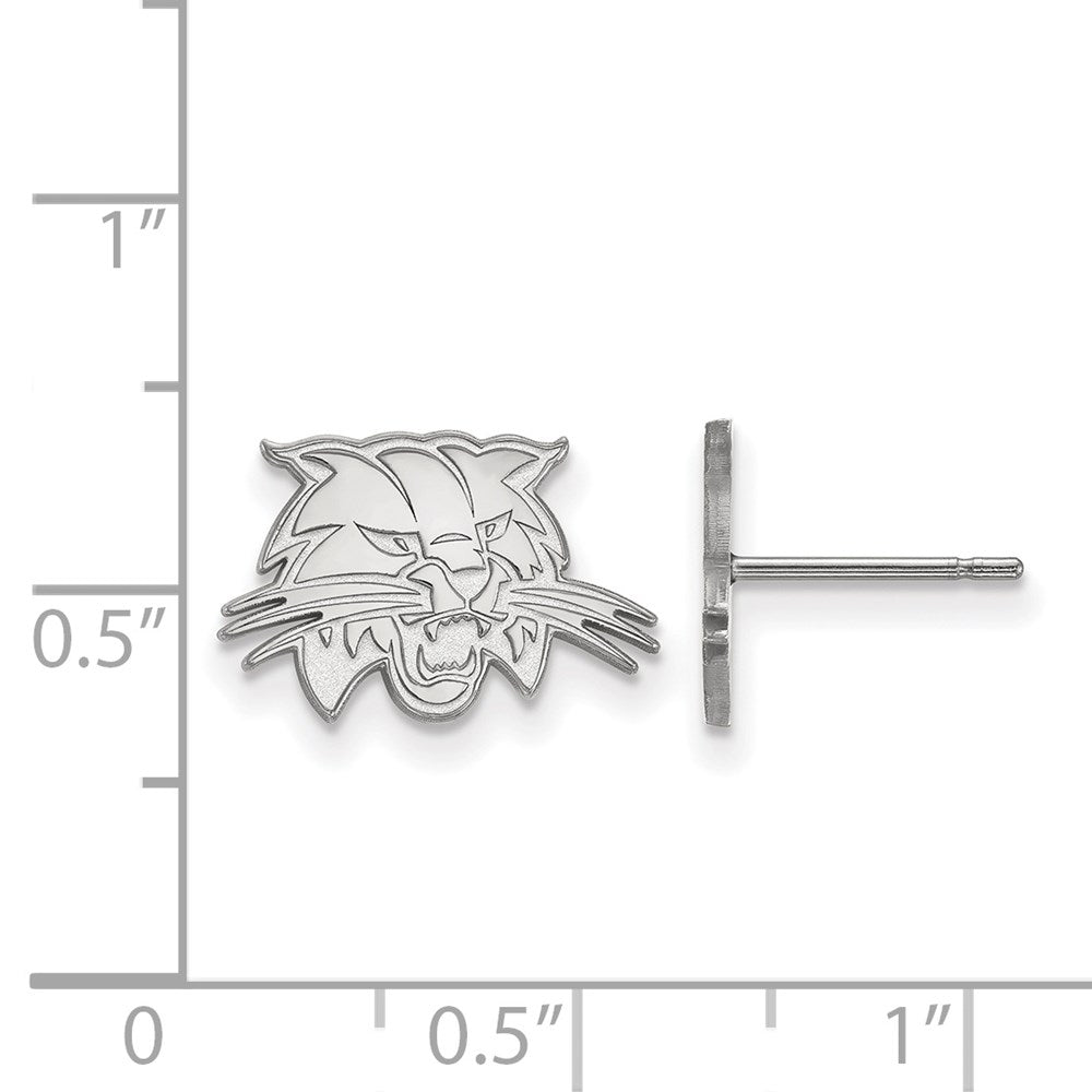 Sterlingsilber Rhodiniert Logoart Ohio University Bobcat Extra Klein Ohrstecker