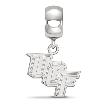 Sterlingsilber Rhodiniert Logoart U. Of Central Florida Klein Hängend Perle