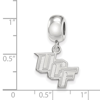 Sterlingsilber Rhodiniert Logoart U. Of Central Florida Klein Hängend Perle