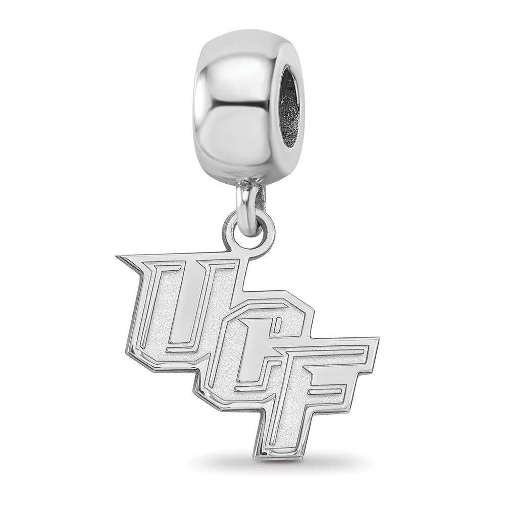 Sterlingsilber Rhodiniert Logoart U. Of Central Florida Klein Hängend Perle