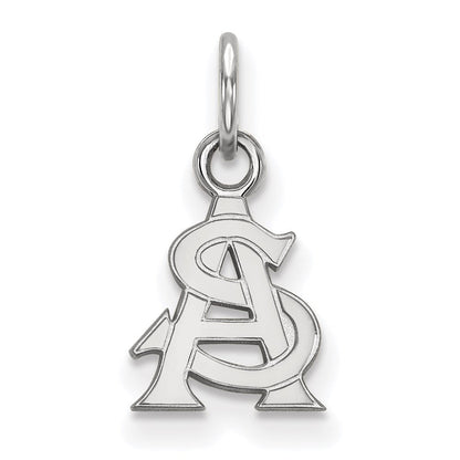 10K Weißgold Logoart Arizona State University A S Extra Klein Anhänger