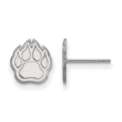 Sterlingsilber Rhodiniert Logoart Northern Illinois University Paw Extra Klein Ohrstecker