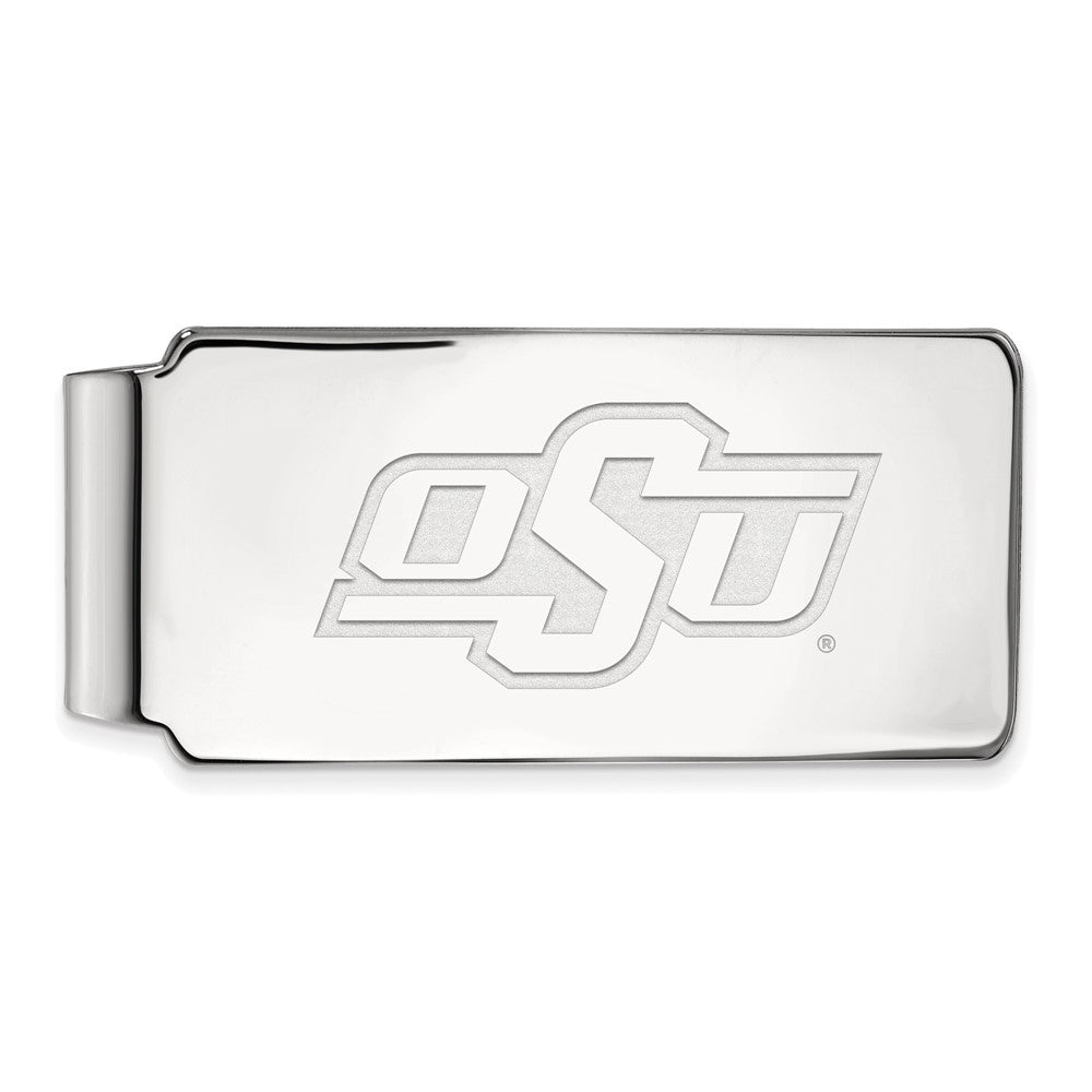 Sterlingsilber Rhodiniert Logoart Oklahoma State University Geldklammer