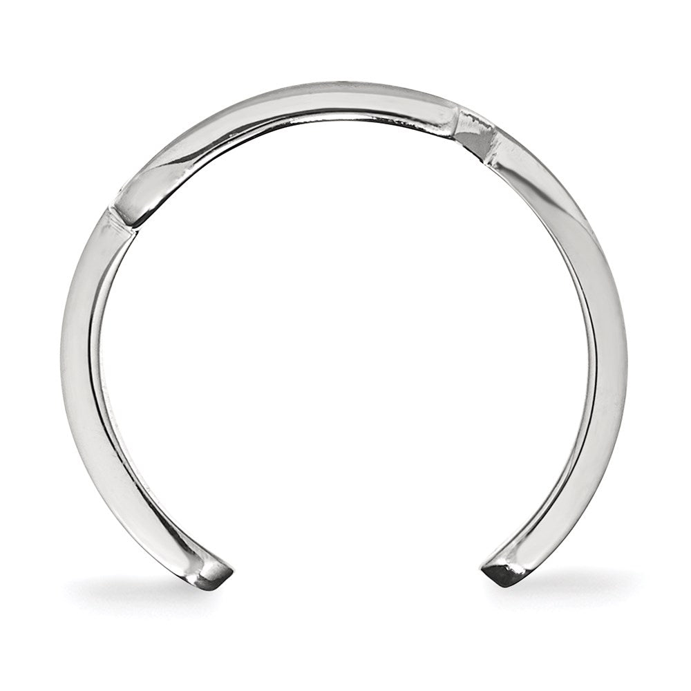 Sterlingsilber Rhodiniert Logoart Purdue University Buchstabe P Zehenring