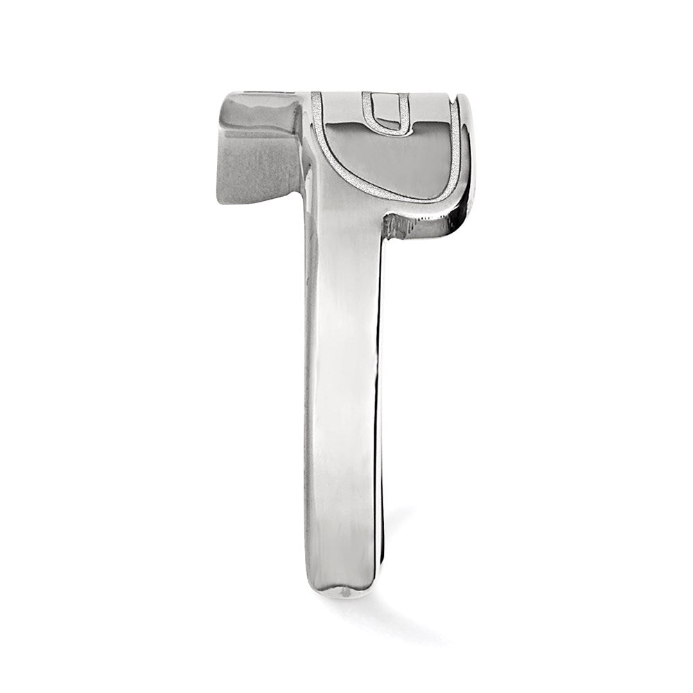 Sterlingsilber Rhodiniert Logoart Purdue University Buchstabe P Zehenring