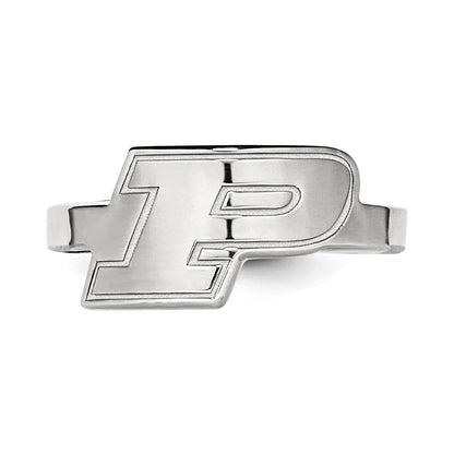 Sterlingsilber Rhodiniert Logoart Purdue University Buchstabe P Zehenring