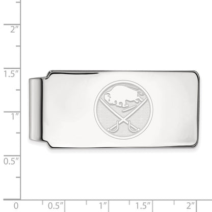 Sterlingsilber Rhodiniert Nhl Logoart Buffalo Sabres Geldklammer