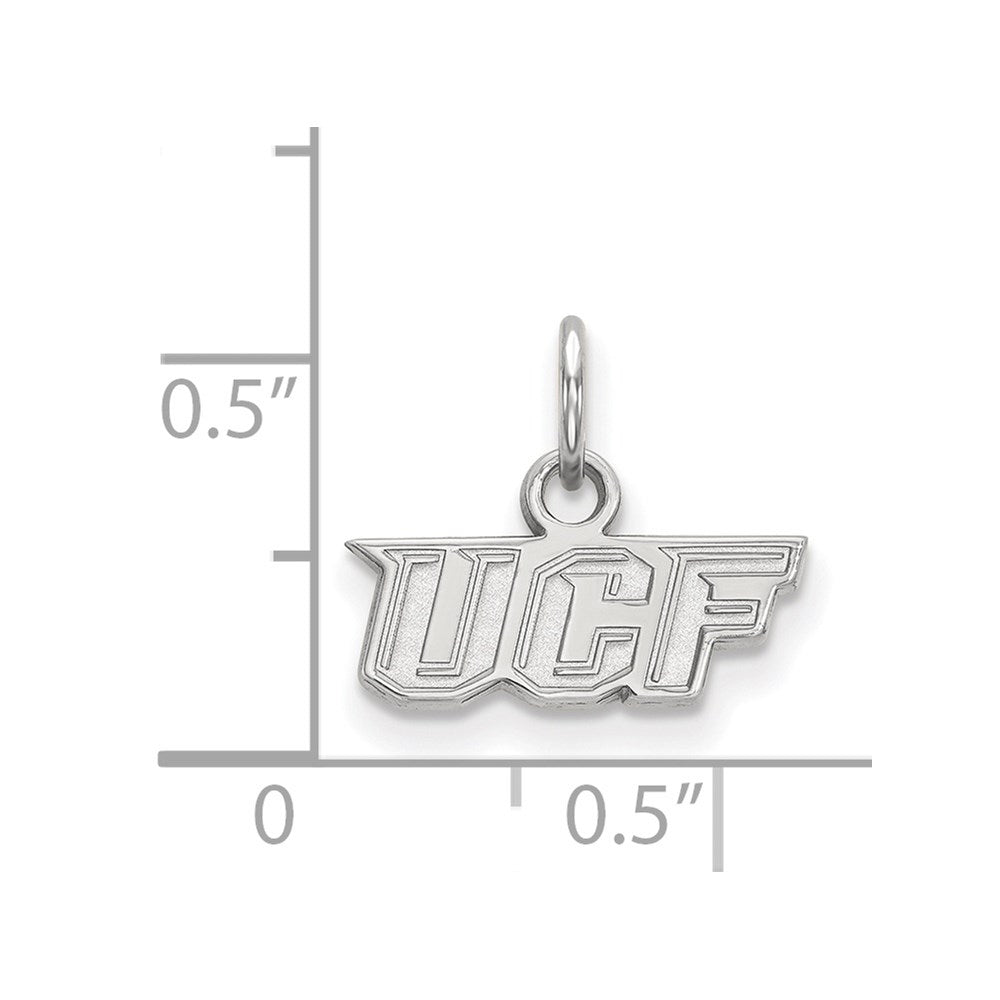 Sterlingsilber Rhodiniert Logoart University Of Central Florida U C F Extra Klein Anhänger