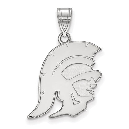 10K Weißgold University Of Southern California Trojan Groß Anhänger