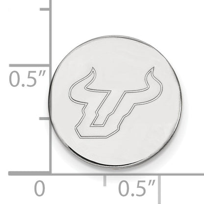 14K Weißgold Logoart University Of South Florida Bull Anstecknadel