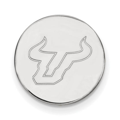 14K Weißgold Logoart University Of South Florida Bull Anstecknadel
