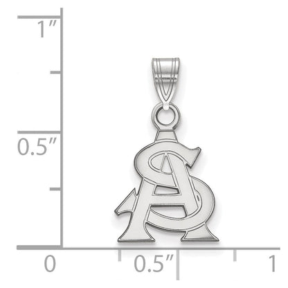 10K Weißgold Logoart Arizona State University A S Klein Anhänger