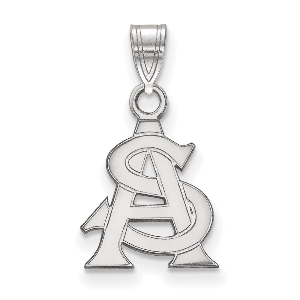 Sterlingsilber Rhodiniert Logoart Arizona State University A S Klein Anhänger