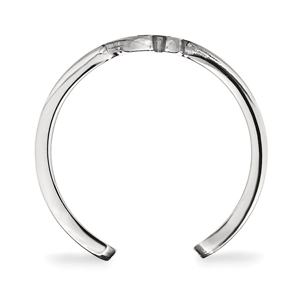 Sterlingsilber Rhodiniert Logoart Ost Carolina University Pirat Zehenring