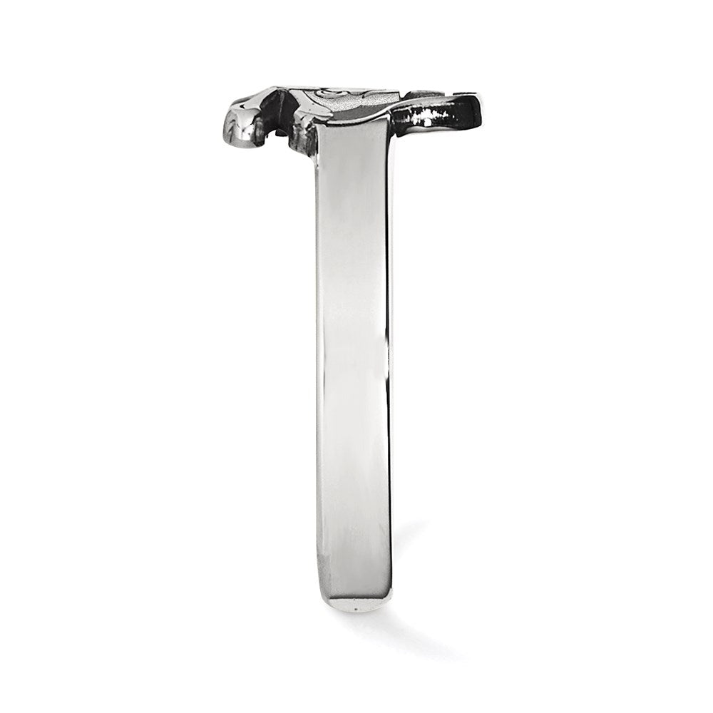 Sterlingsilber Rhodiniert Logoart Ost Carolina University Pirat Zehenring