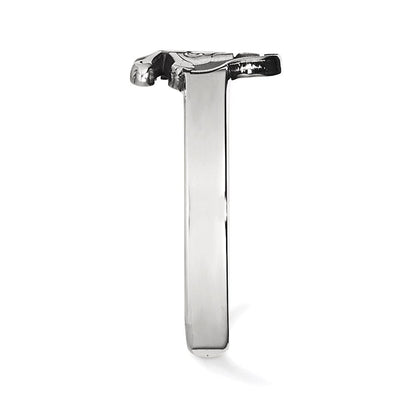 Sterlingsilber Rhodiniert Logoart Ost Carolina University Pirat Zehenring
