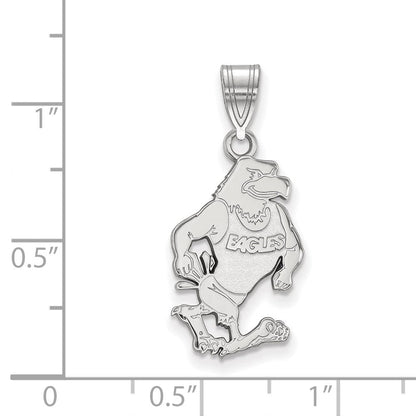 10K Weißgold Logoart Georgia Southern University Adler Groß Anhänger