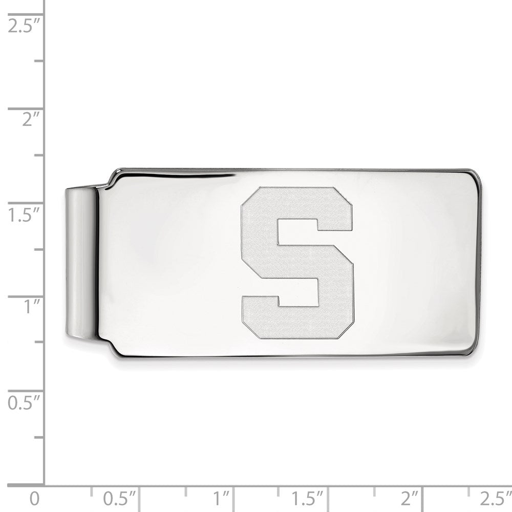 Sterlingsilber Rhodiniert Logoart Michigan State University Geldklammer