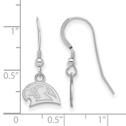 Sterlingsilber Rhodiniert Logoart Miami University Ohio Redhawk Extra Klein Hängend Draht Ohrringe