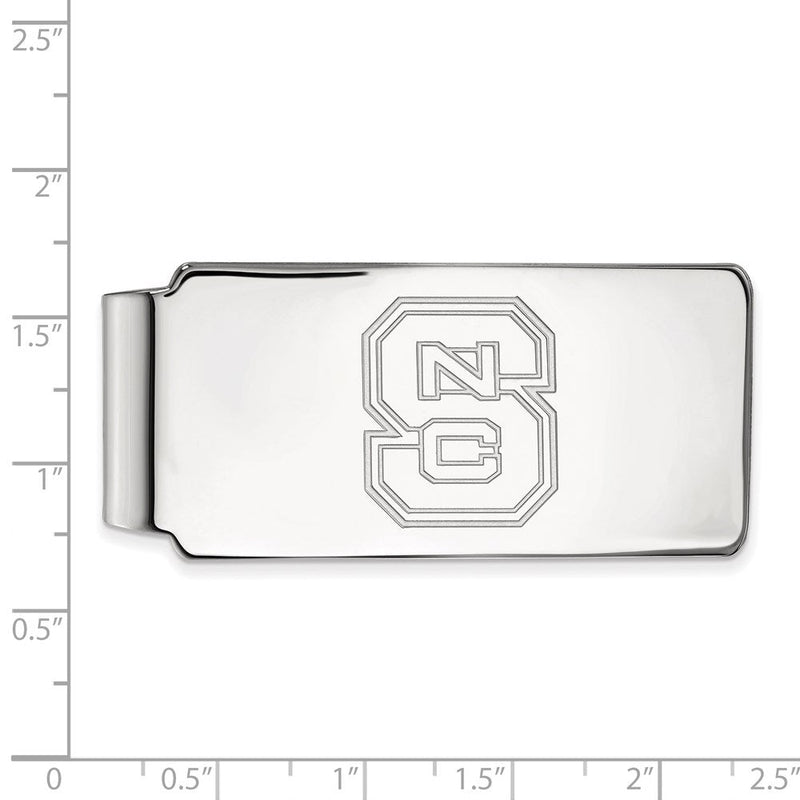 Sterlingsilber Rhodiniert Logoart North Carolina State U. Geldklammer