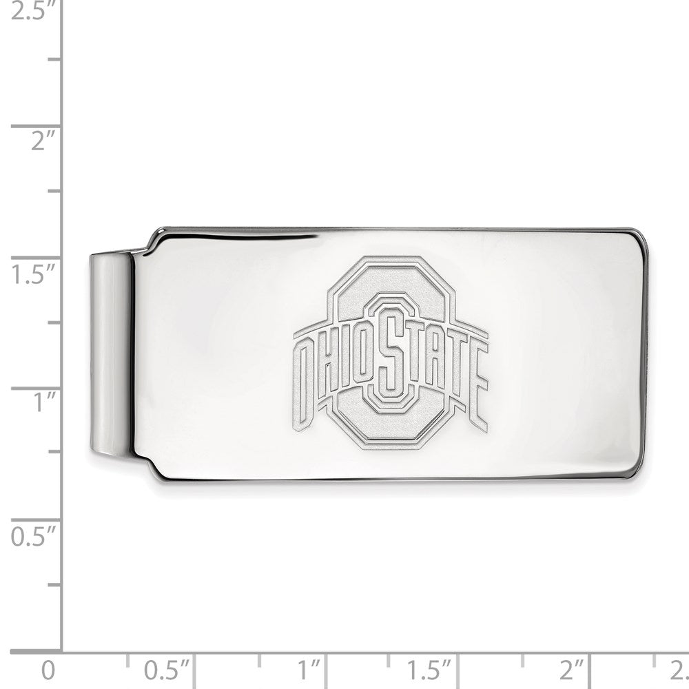 Sterlingsilber Rhodiniert Logoart Ohio State University Geldklammer