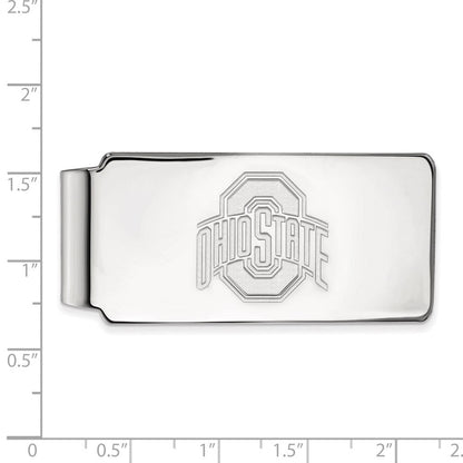 Sterlingsilber Rhodiniert Logoart Ohio State University Geldklammer