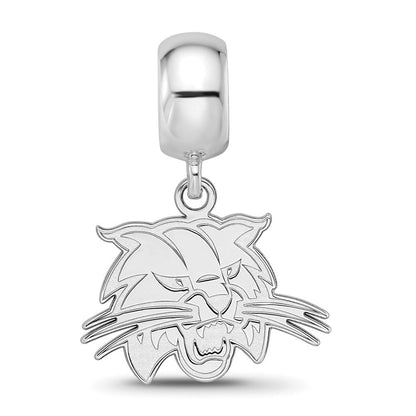 Sterlingsilber Rhodiniert Logoart Ohio University Klein Hängend Perle
