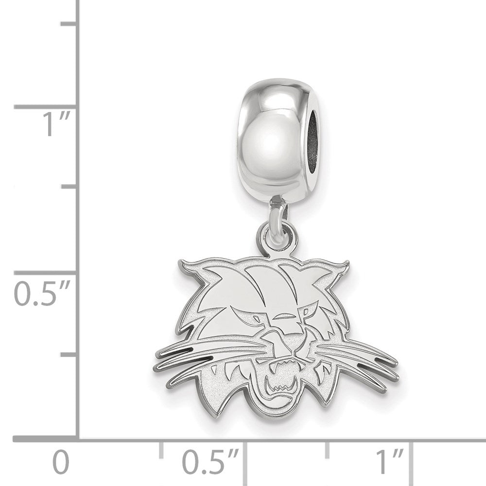 Sterlingsilber Rhodiniert Logoart Ohio University Klein Hängend Perle