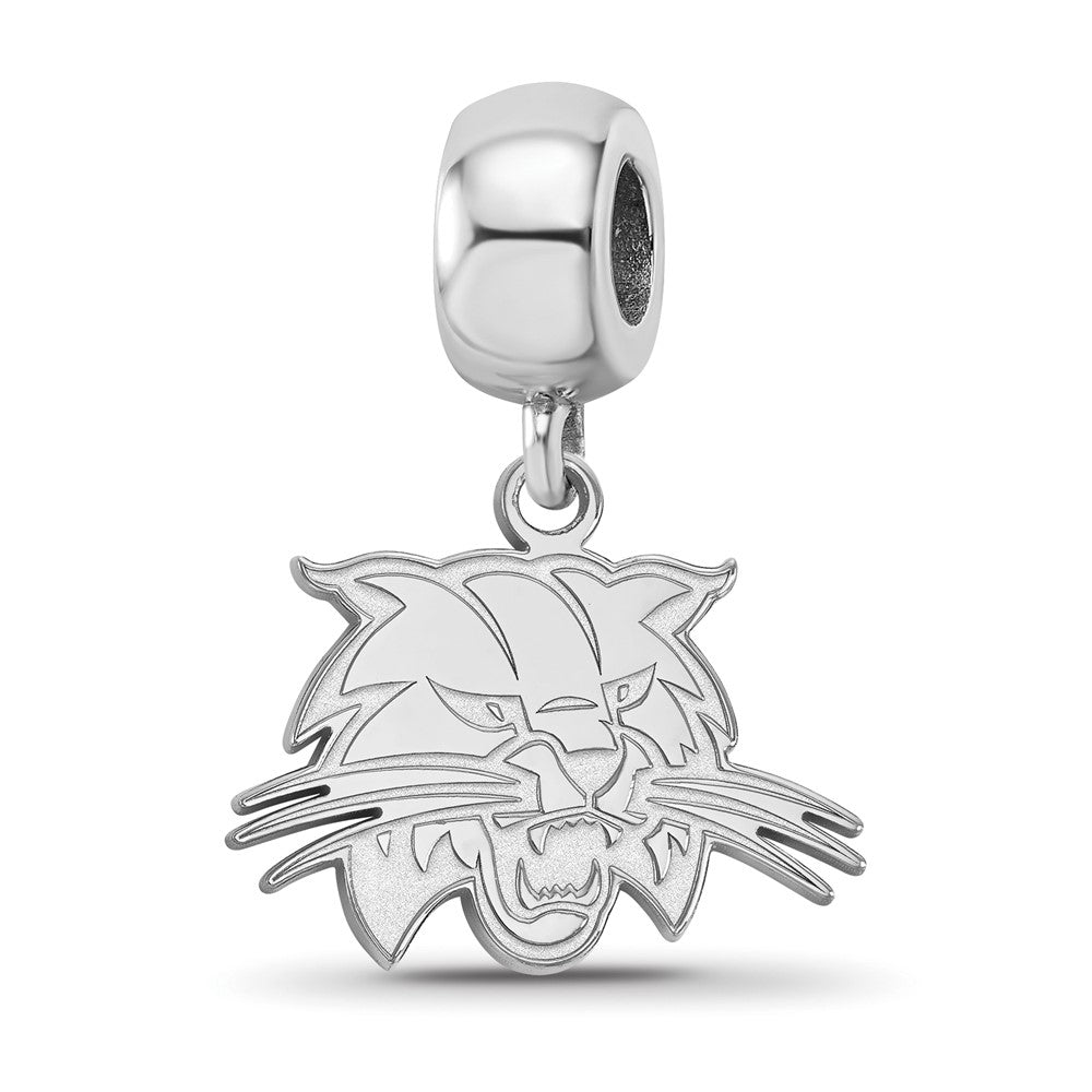 Sterlingsilber Rhodiniert Logoart Ohio University Klein Hängend Perle