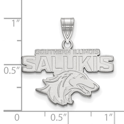 10K Weißgold Logoart Southern Illinois University Salukis Mittel Anhänger