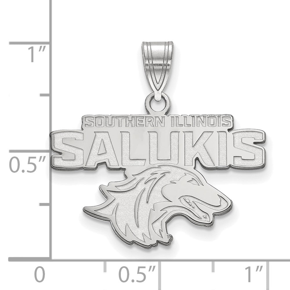 Sterlingsilber Rhodiniert Logoart Southern Illinois University Salukis Mittel Anhänger
