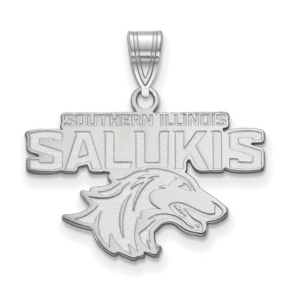 Sterlingsilber Rhodiniert Logoart Southern Illinois University Salukis Mittel Anhänger
