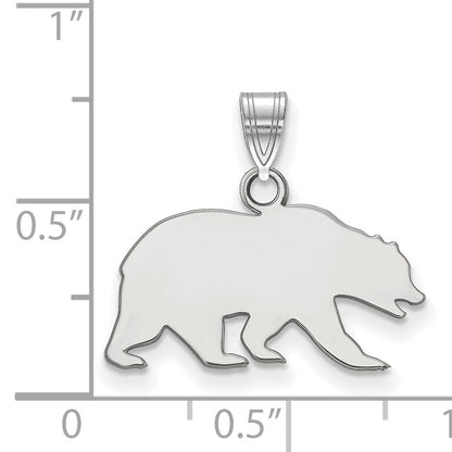 10K Weißgold Logoart University Of California Berkeley Bär Klein Anhänger
